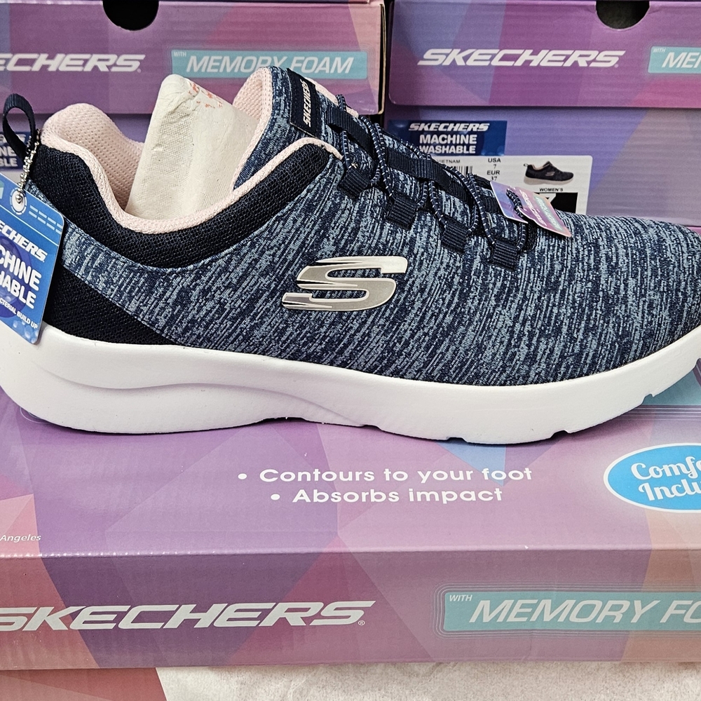 Skechers Navy Blue Memory Foam Sneakers